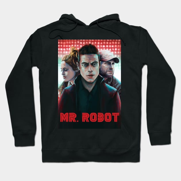 Robot Show Illustration Hoodie by Chocoraptor